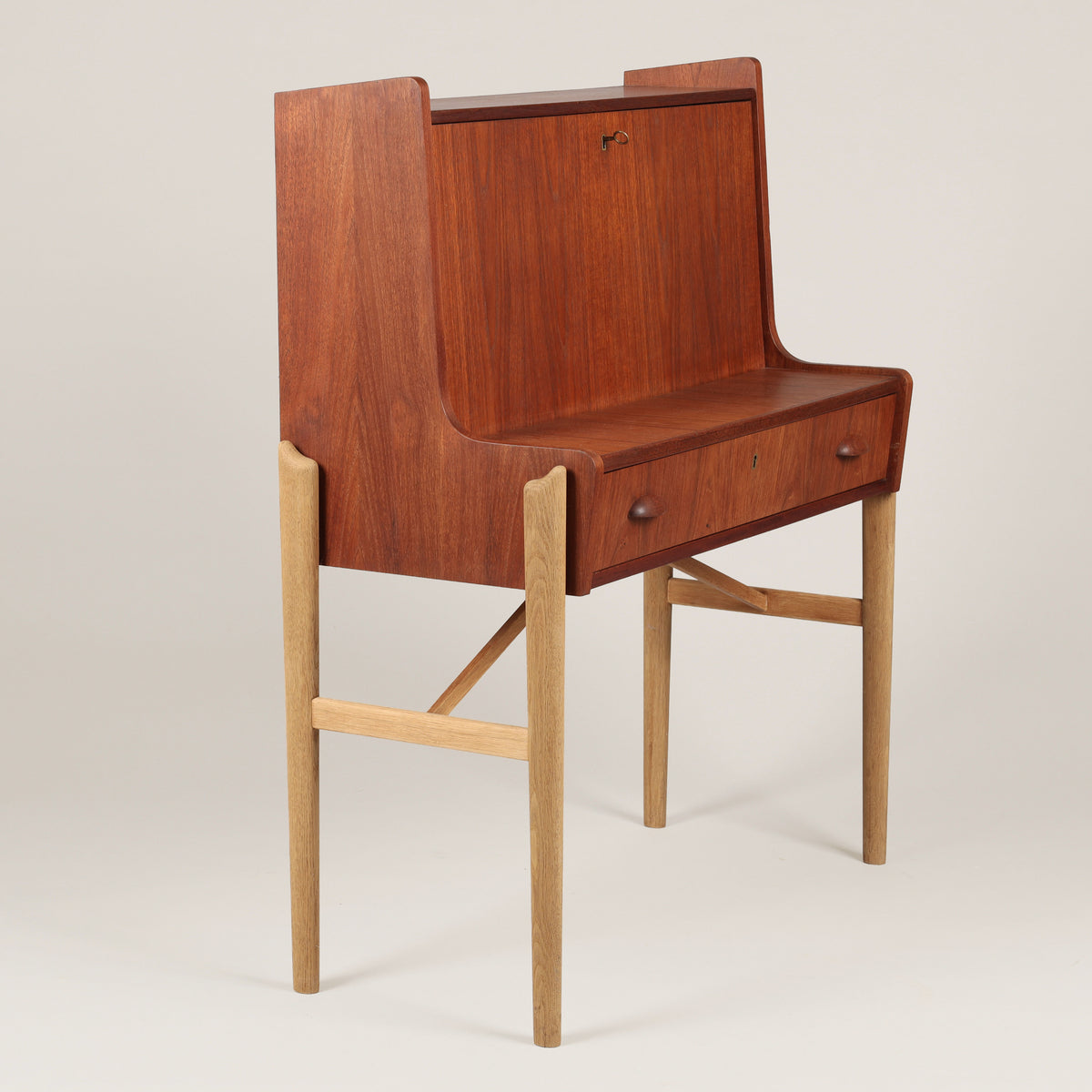 Danish Teak Secretary Desk, 1960s
