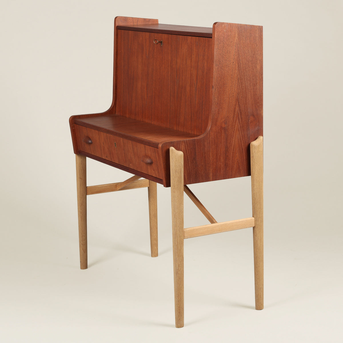 Danish Teak Secretary Desk, 1960s