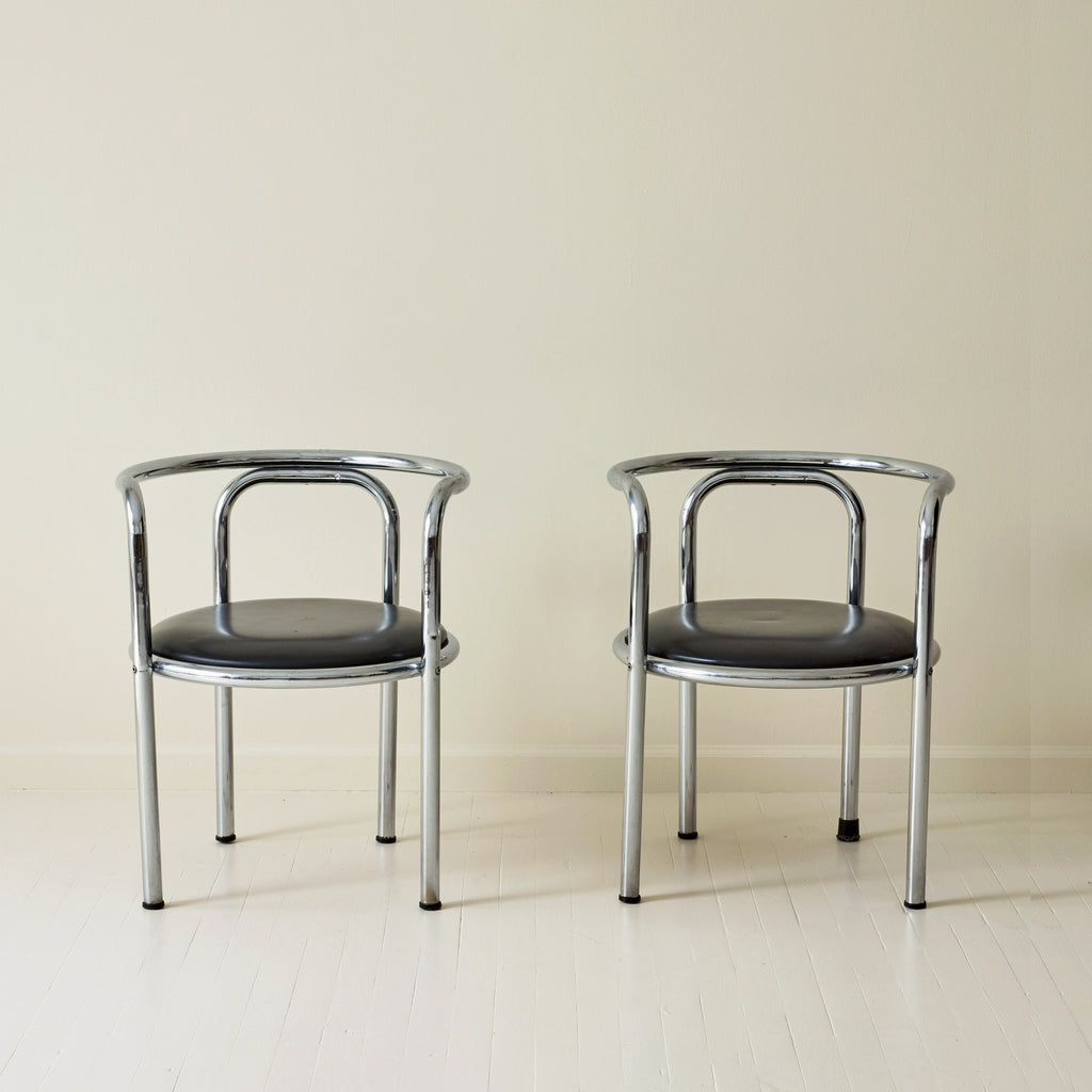 Gae Aulenti "Locus Solus" Series Armchairs by Poltronova, a pair, 1960s