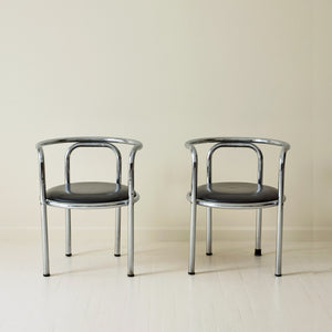 Gae Aulenti "Locus Solus" Series Armchairs by Poltronova, a pair, 1960s