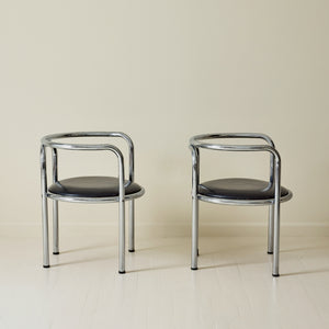 Gae Aulenti "Locus Solus" Series Armchairs by Poltronova, a pair, 1960s