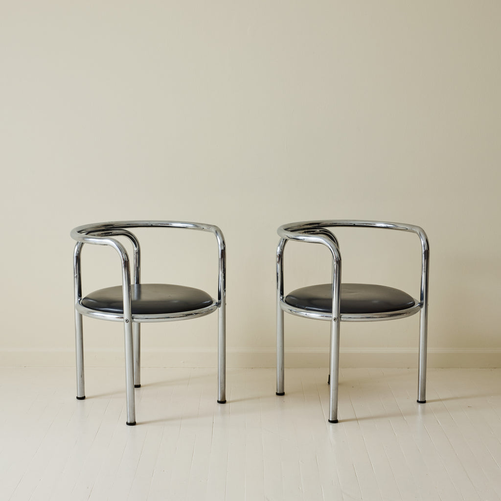 Gae Aulenti "Locus Solus" Series Armchairs by Poltronova, a pair, 1960s