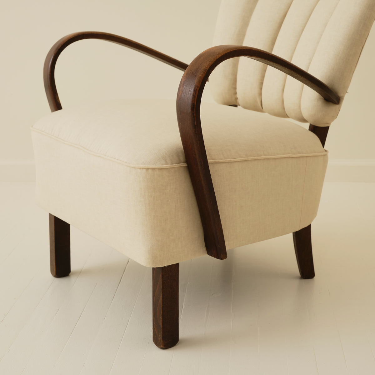 Jindrich Halabala Art Deco Bentwood Armchairs, 1940's