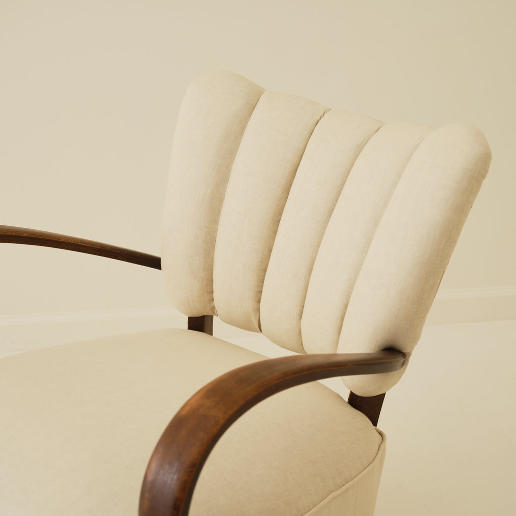 Jindrich Halabala Art Deco Bentwood Armchairs, 1940's