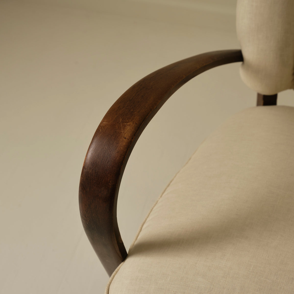 Jindrich Halabala Art Deco Bentwood Armchairs, 1940's