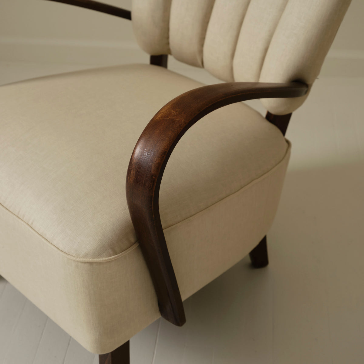Jindrich Halabala Art Deco Bentwood Armchairs, 1940's