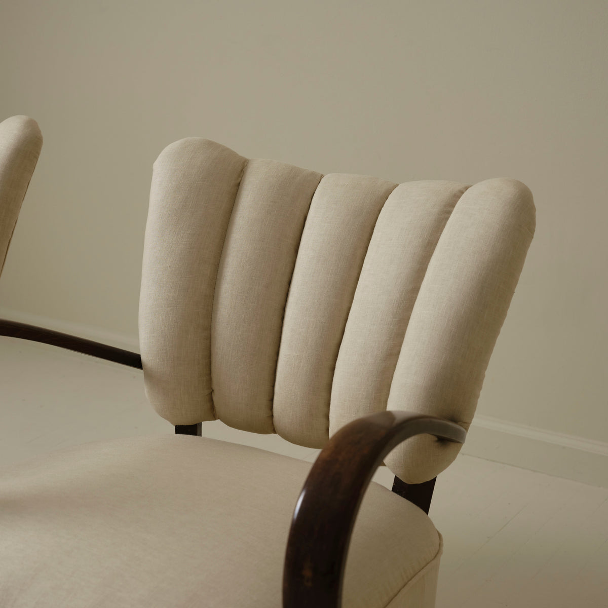 Jindrich Halabala Art Deco Bentwood Armchairs, 1940's