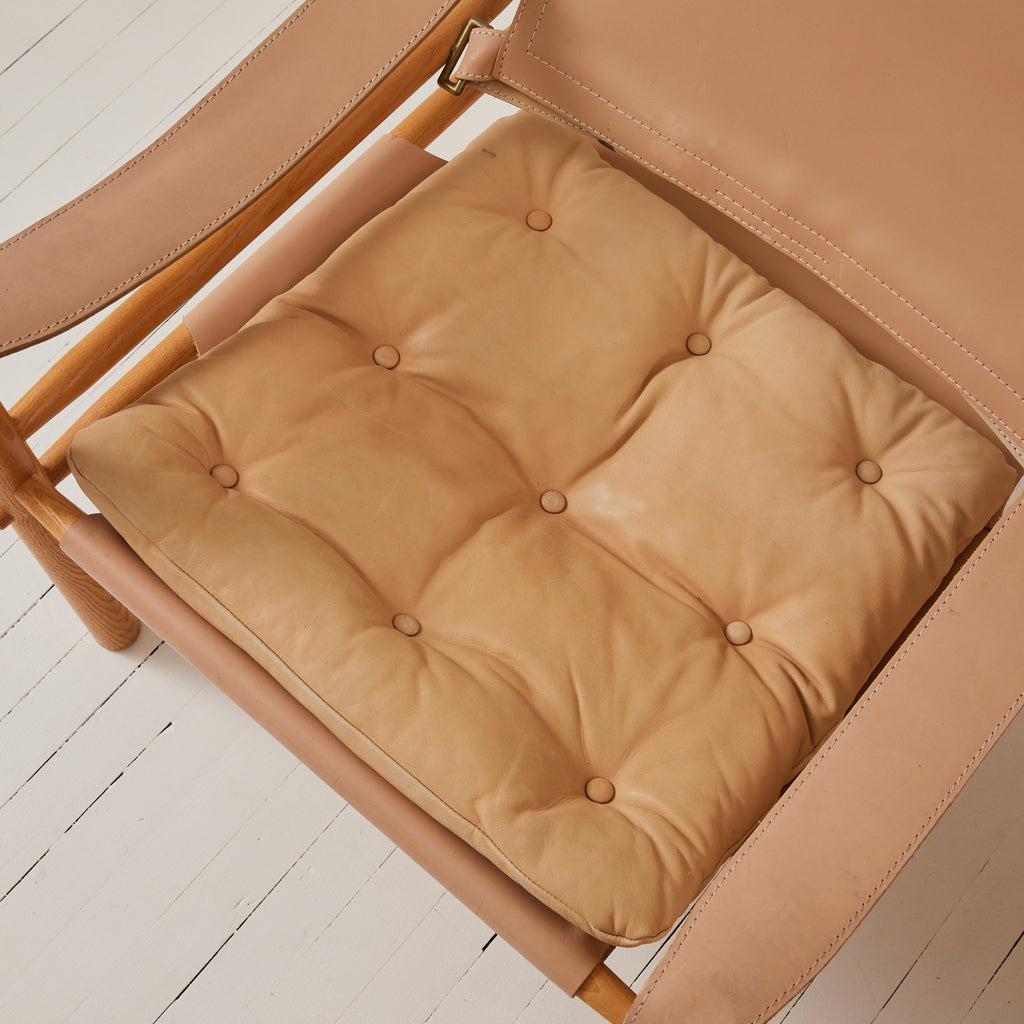 Arne Norell "Sirocco" Safari Leather Lounge Chairs, 1960's, a Pair