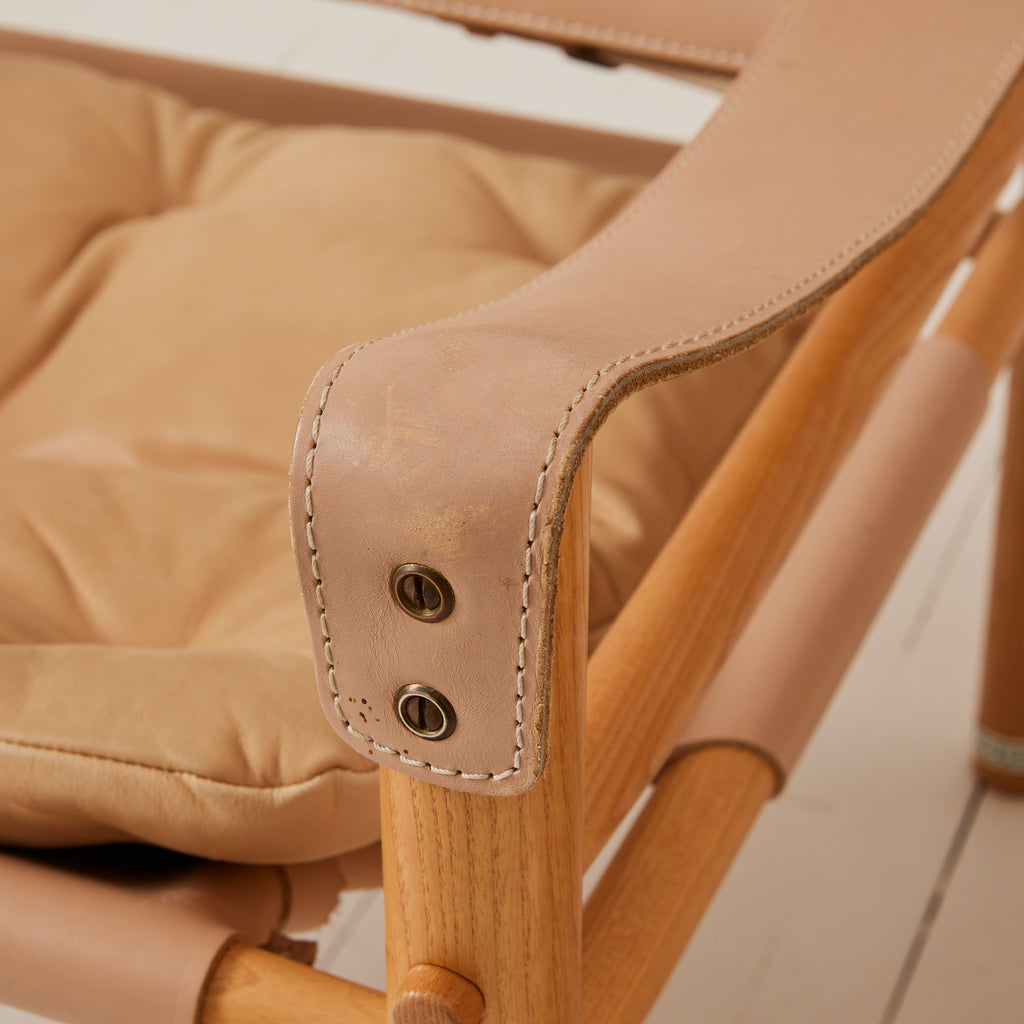 Arne Norell "Sirocco" Safari Leather Lounge Chairs, 1960's, a Pair