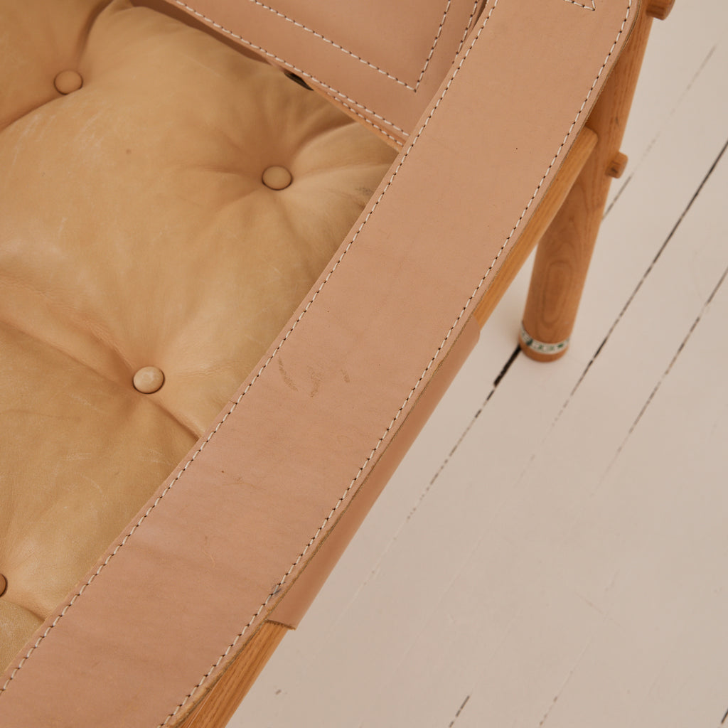 Arne Norell "Sirocco" Safari Leather Lounge Chairs, 1960's, a Pair