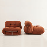 SOLD Afra and Tobia Scarpa "Soriana" Italian Lounge Chairs, 1970's