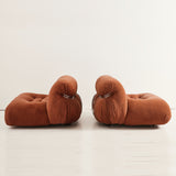 SOLD Afra and Tobia Scarpa "Soriana" Italian Lounge Chairs, 1970's