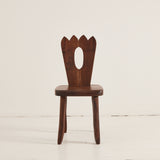 SOLD Olavi Hänninen Brutalist Solid Elm "King" Chair, Finland, 1960s