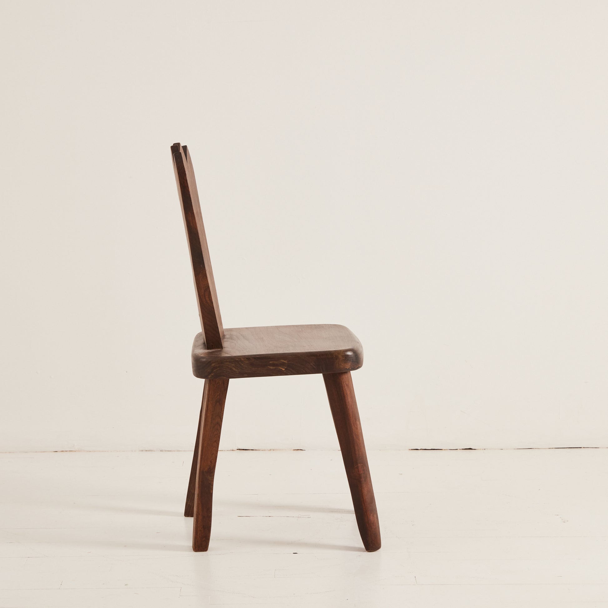 Olavi Hänninen "King" Chair, 1960s Vintage Solid Elm Brutalist Chair for Mikko Nupponen