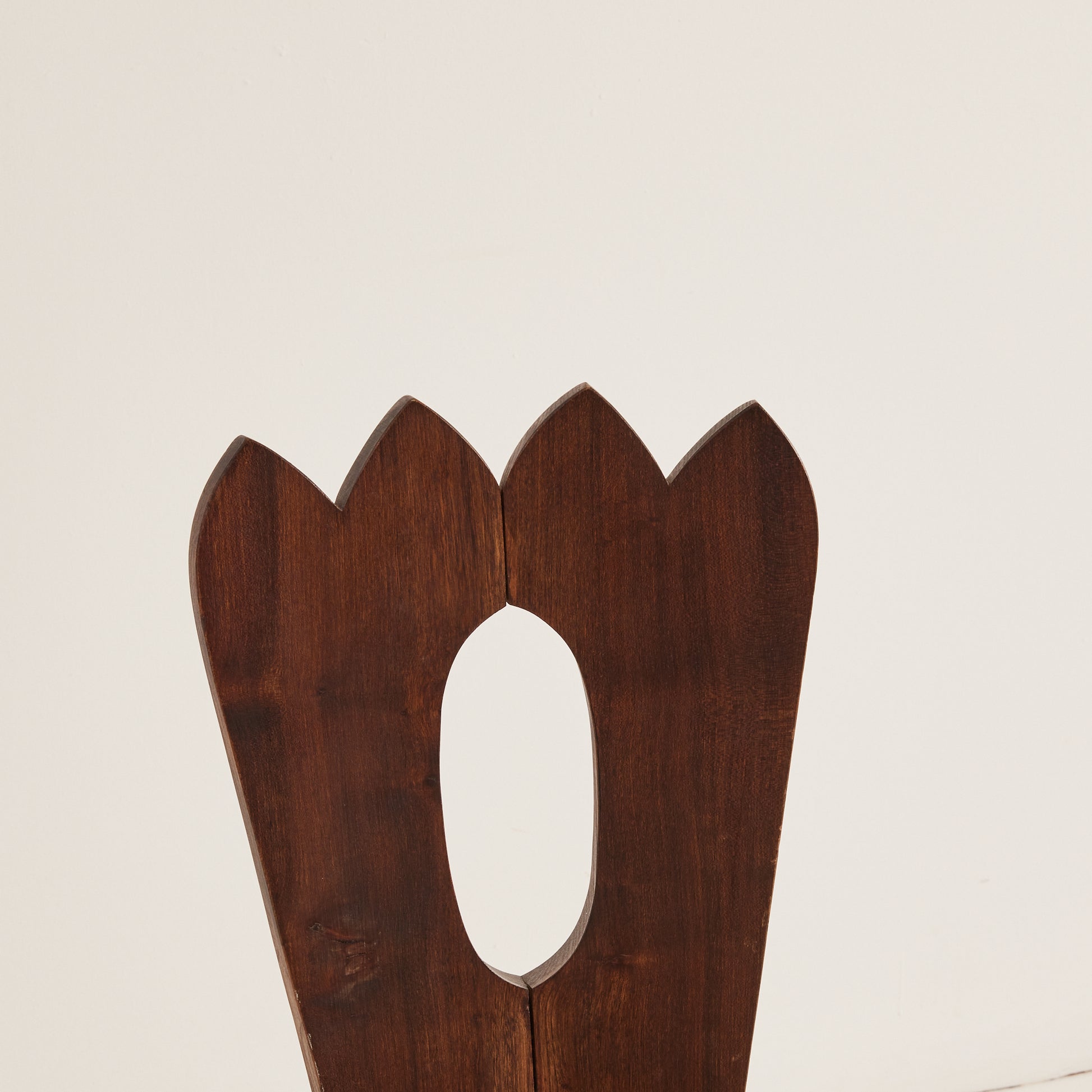 Olavi Hänninen "King" Chair, 1960s Vintage Solid Elm Brutalist Chair for Mikko Nupponen