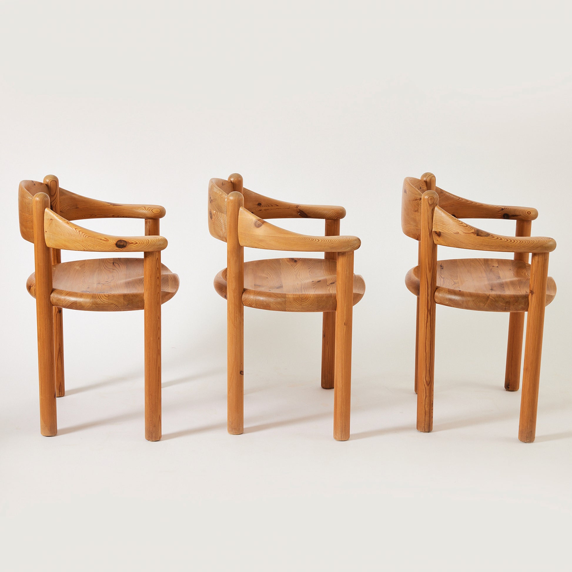 SOLD Rainer Daumiller Dining Chairs, 1970s Vintage Solid Pine Chairs for Hirtshals Savvaerk, Set of 6