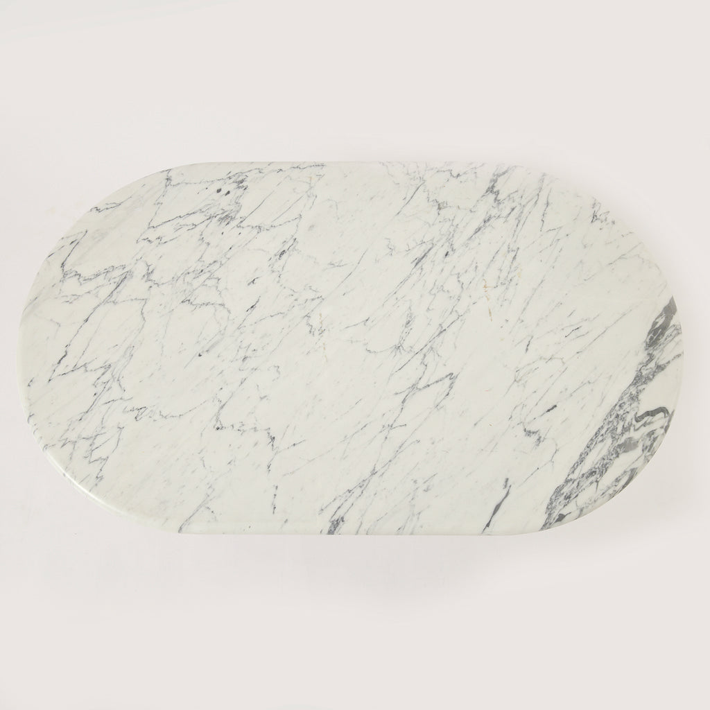 SOLD Marble Coffee Table with Oak legs