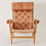 Bruno Mathsson Pernilla Leather Chair, DUX, Sweden