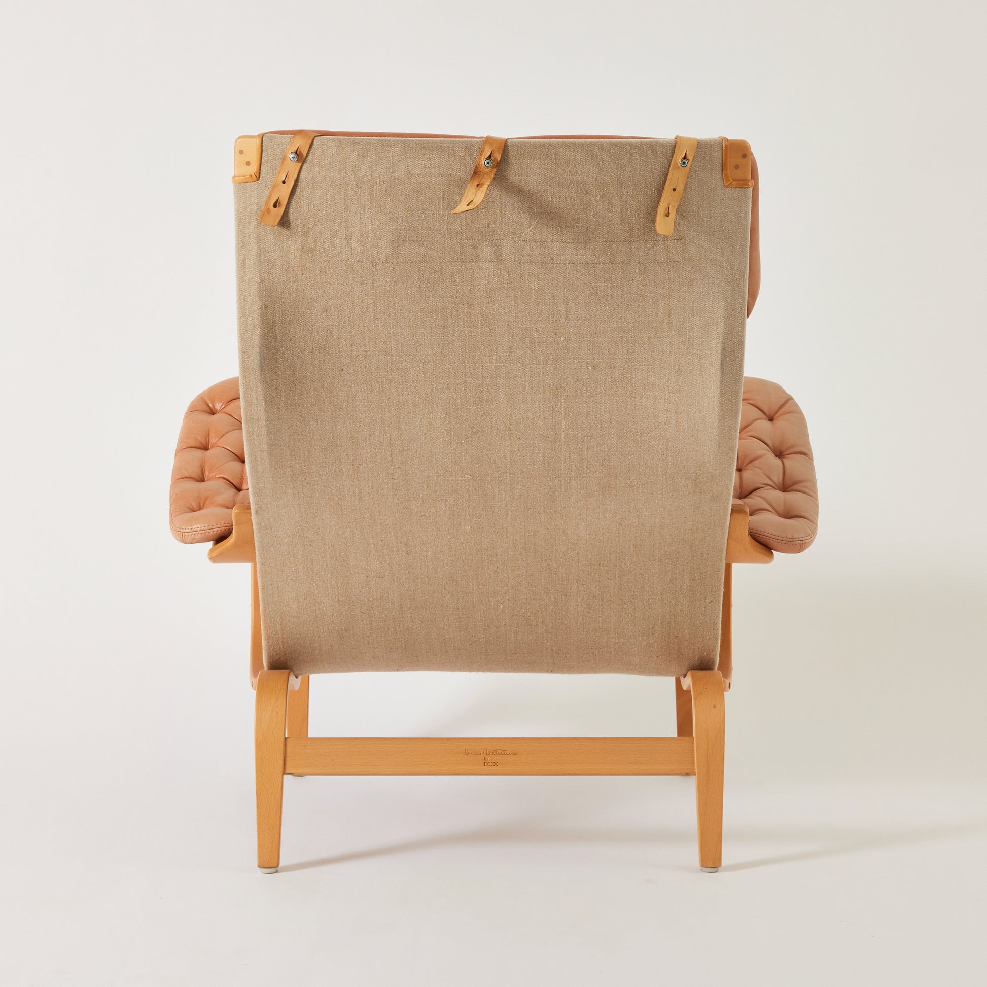 SOLD Bruno Mathsson Pernilla Leather Chair, DUX, Sweden