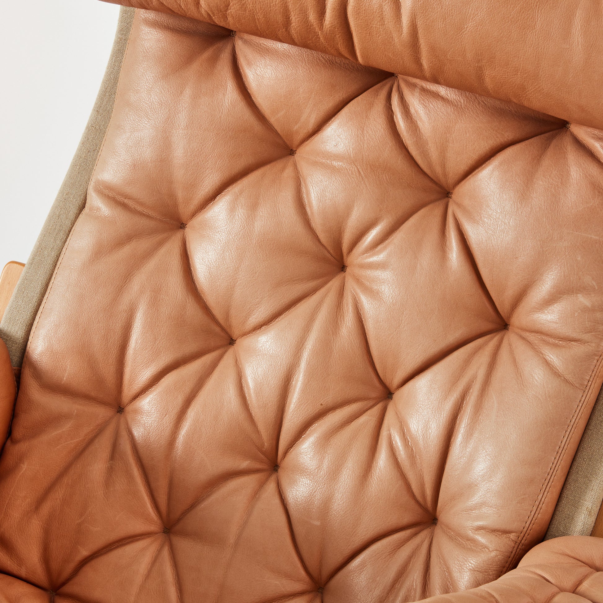 SOLD Bruno Mathsson Pernilla Leather Chair, DUX, Sweden