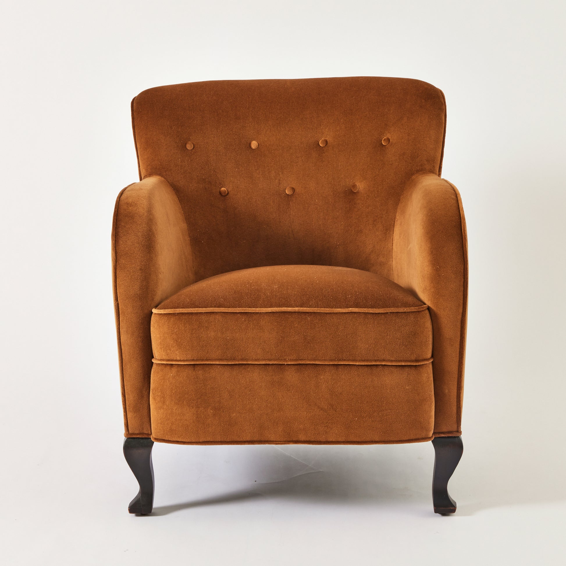 SOLD Swedish Armchairs in Velvet, 1920's/30s