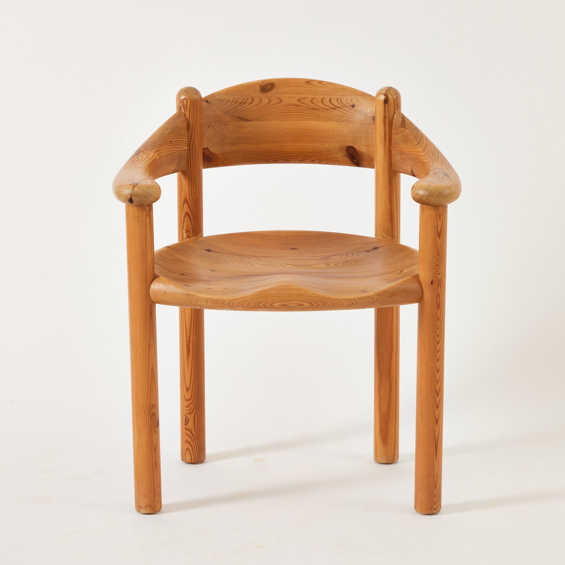 SOLD Rainer Daumiller Dining Chairs, 1970s Vintage Solid Pine Chairs for Hirtshals Savvaerk, Set of 6
