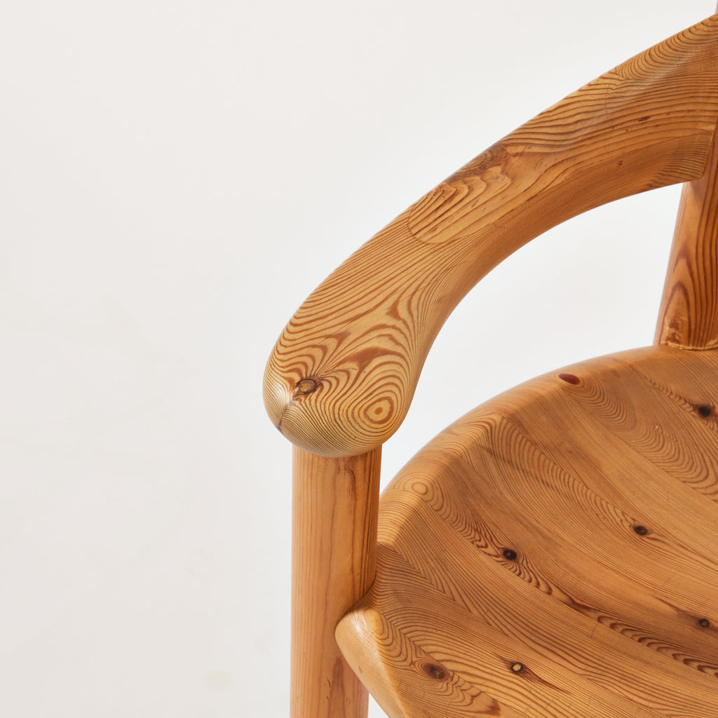 SOLD Rainer Daumiller Solid Pine Chairs, set of 6, 1970's