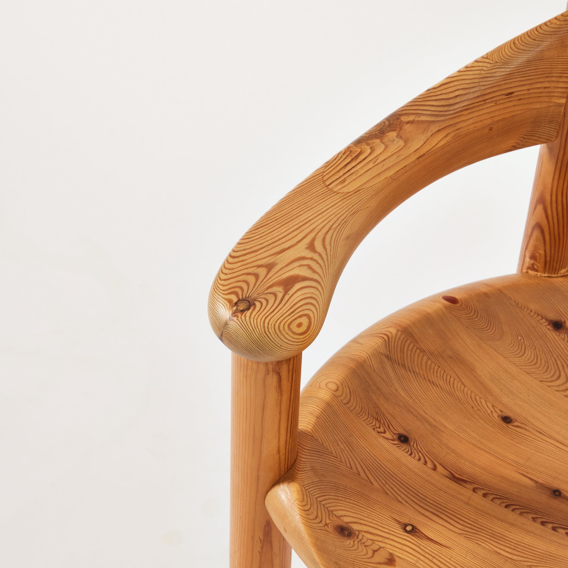SOLD Rainer Daumiller Solid Pine Chairs, set of 6, 1970's
