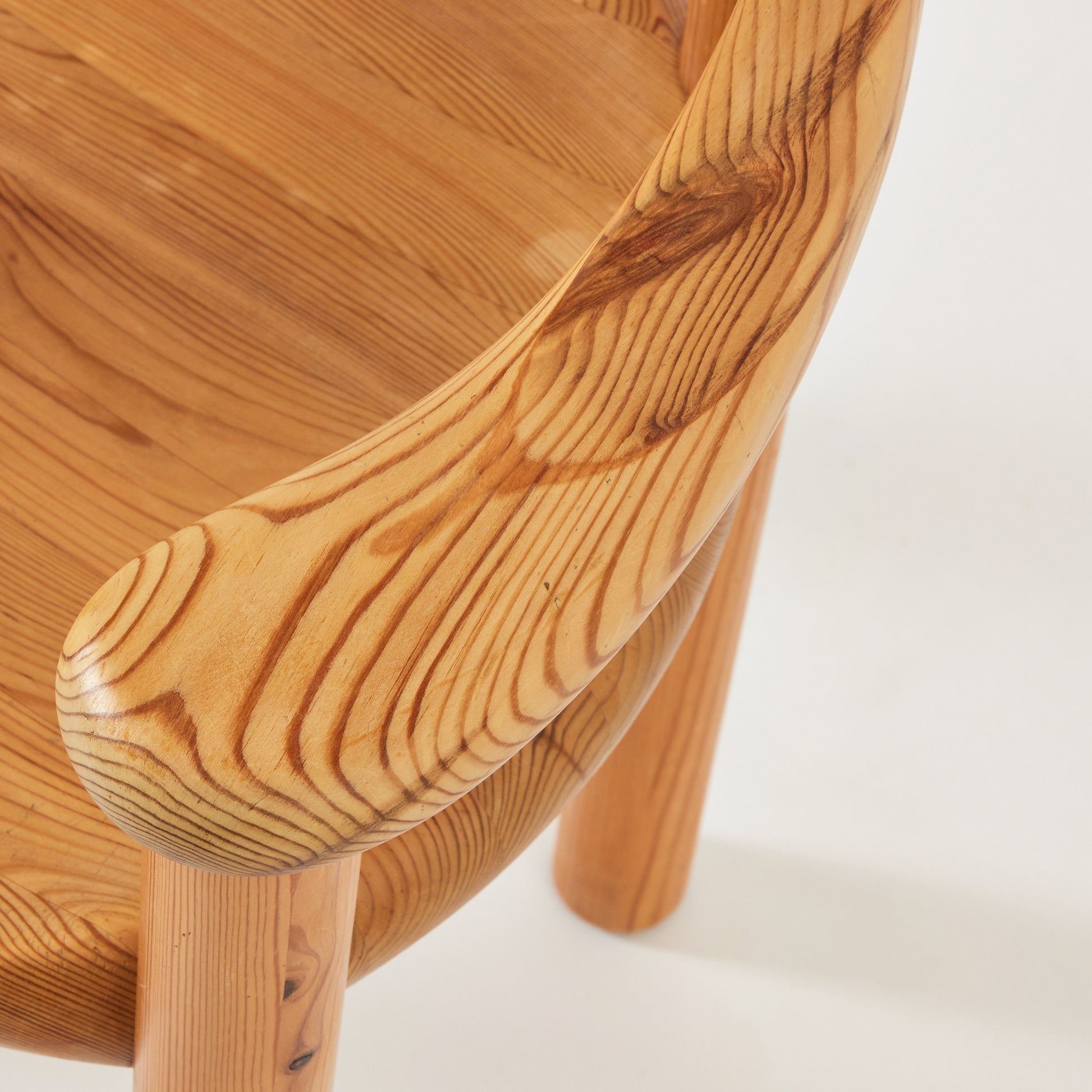 SOLD Rainer Daumiller Dining Chairs, 1970s Vintage Solid Pine Chairs for Hirtshals Savvaerk, Set of 6