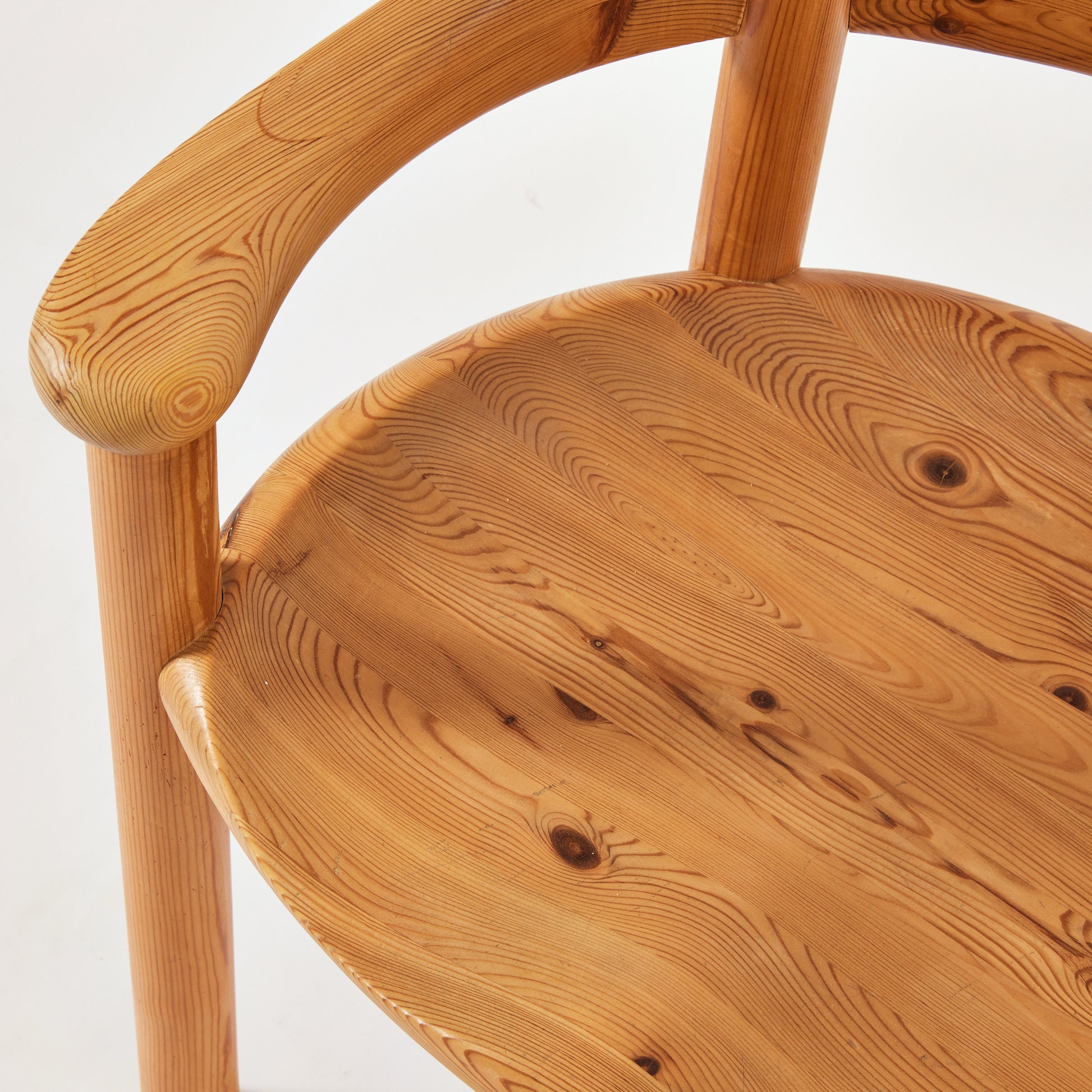 SOLD Rainer Daumiller Dining Chairs, 1970s Vintage Solid Pine Chairs for Hirtshals Savvaerk, Set of 6