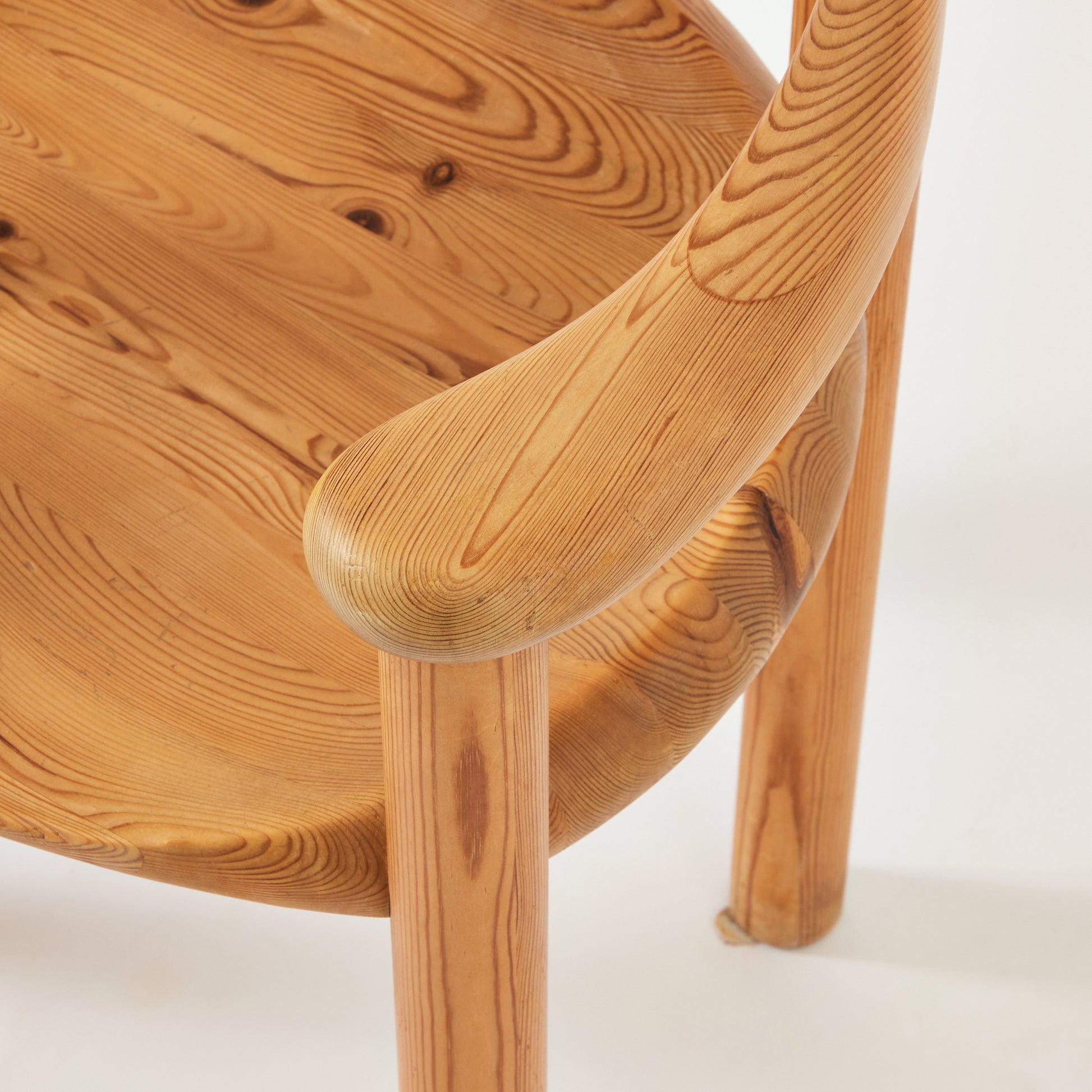 SOLD Rainer Daumiller Solid Pine Chairs, set of 6, 1970's