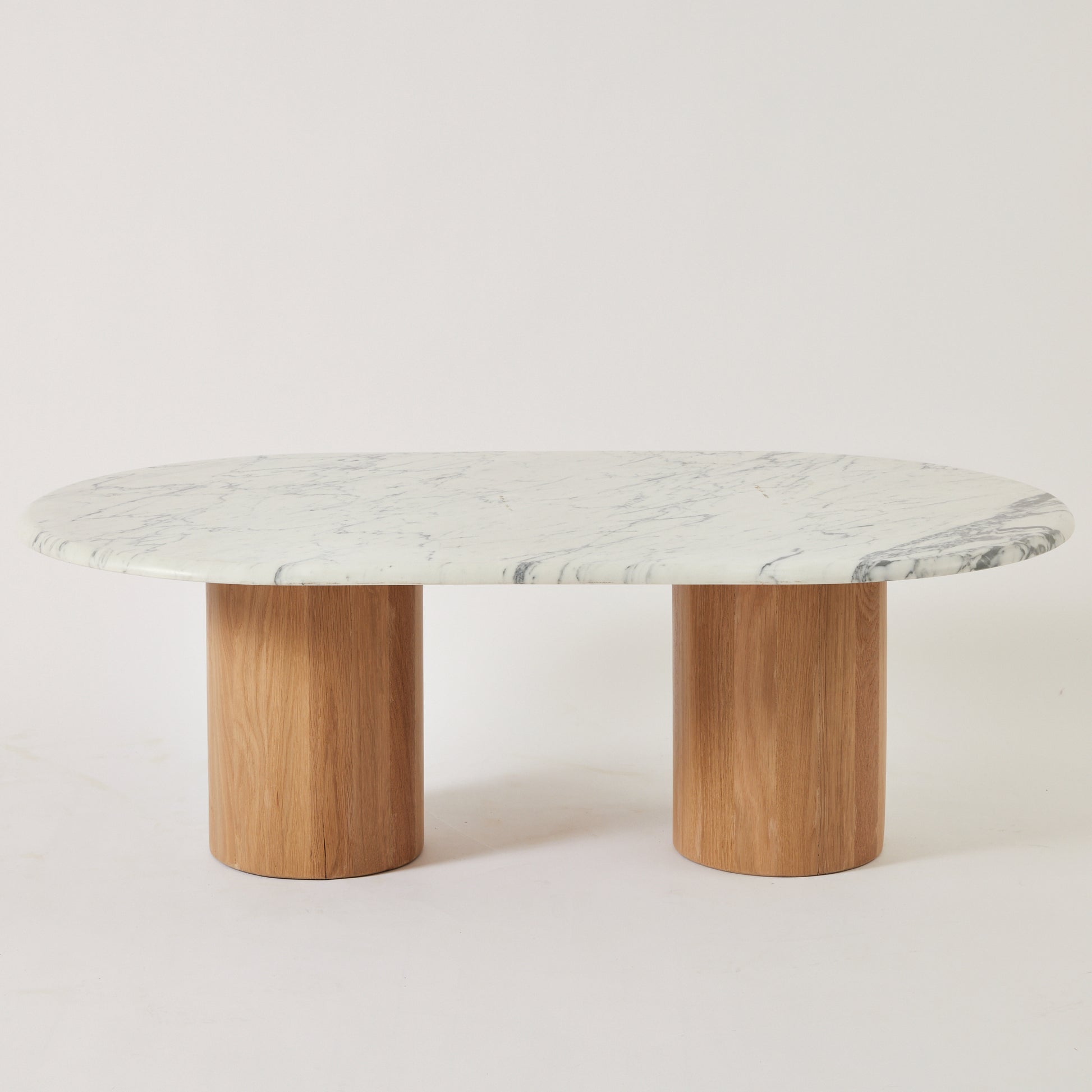 SOLD Marble Coffee Table with Oak legs