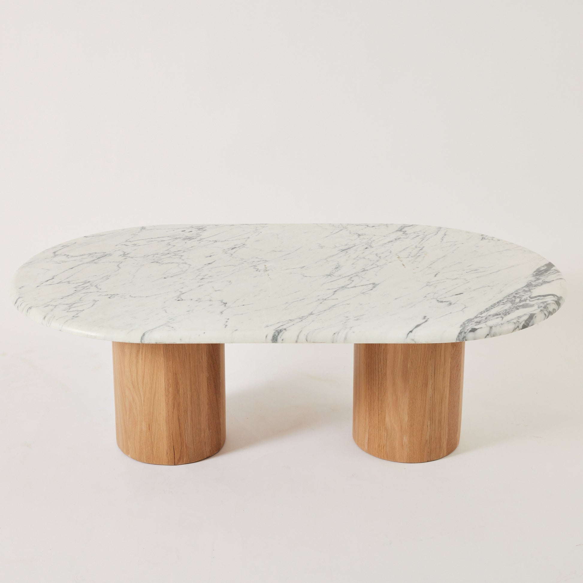 SOLD Marble Coffee Table with Oak legs