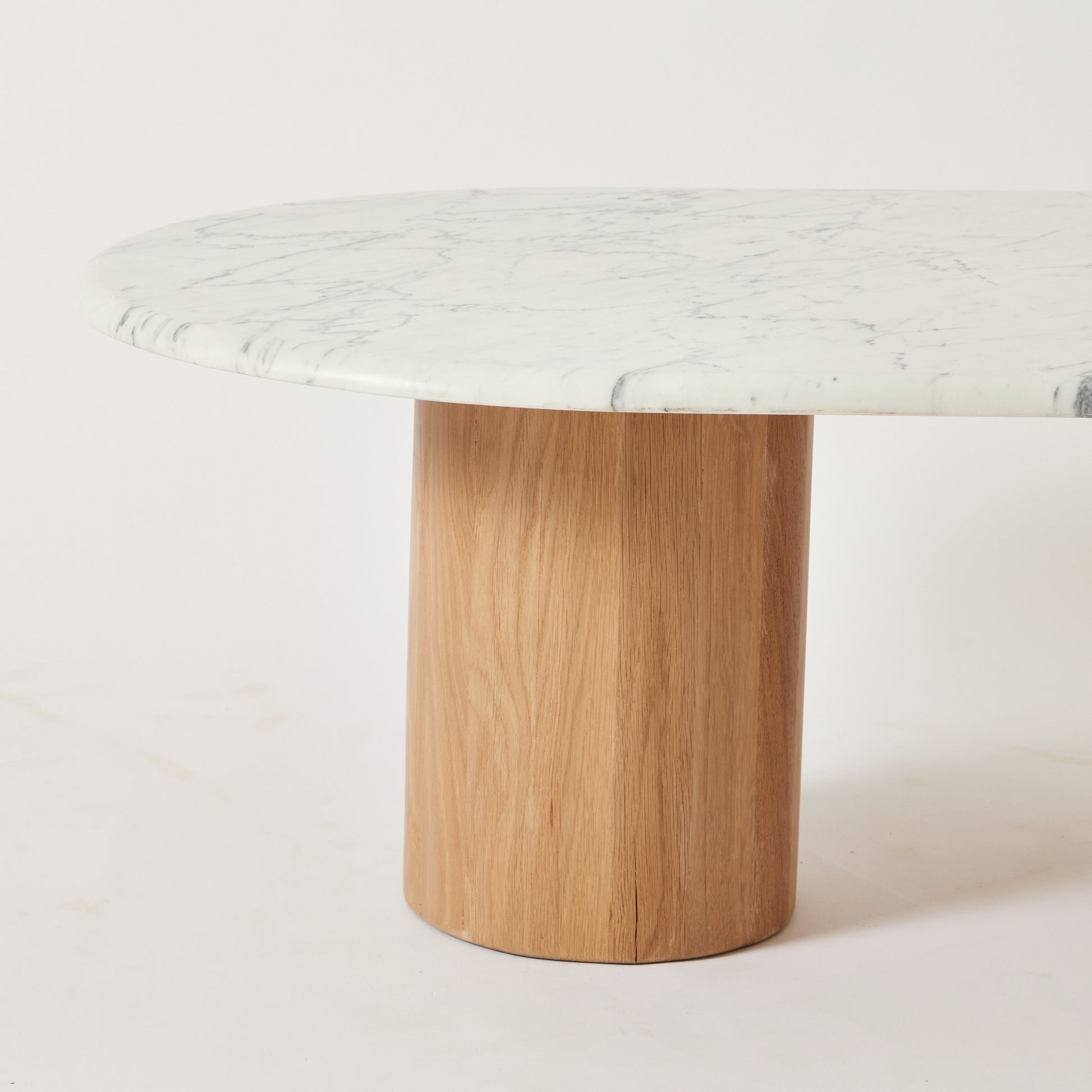 SOLD Marble Coffee Table with Oak legs
