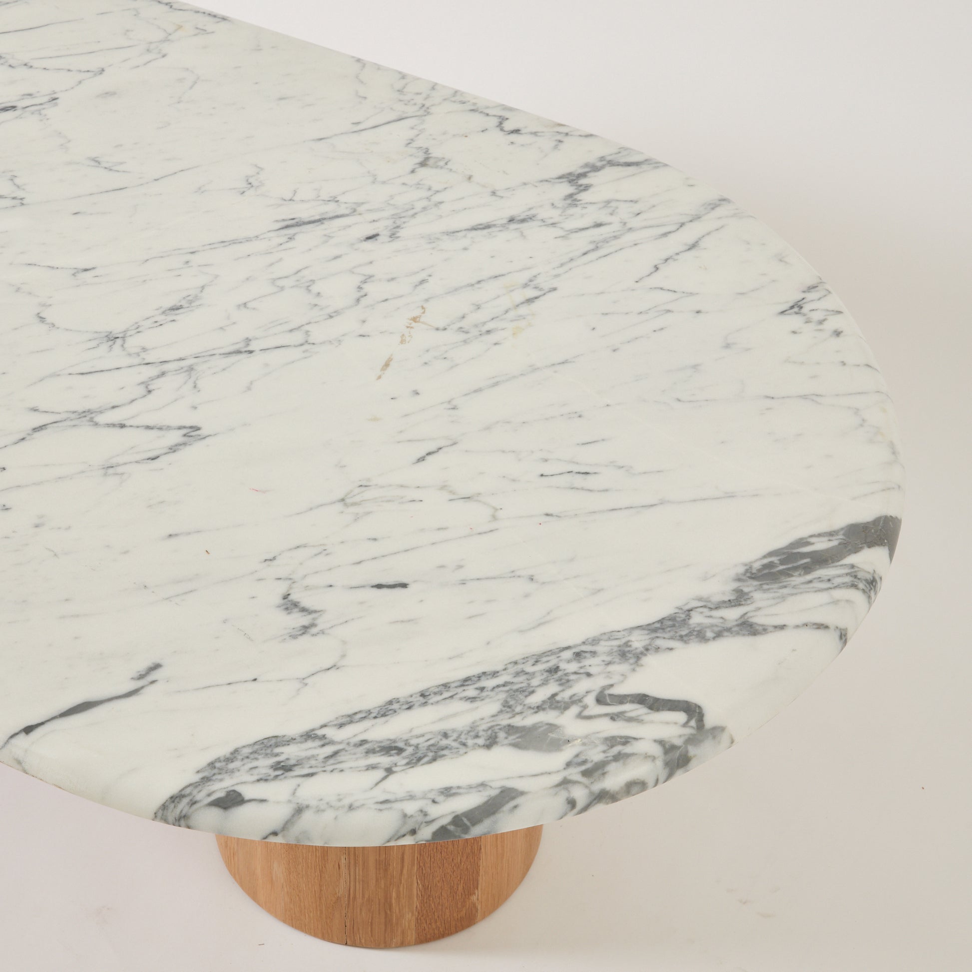 SOLD Marble Coffee Table with Oak legs