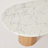 SOLD Marble Coffee Table with Oak legs