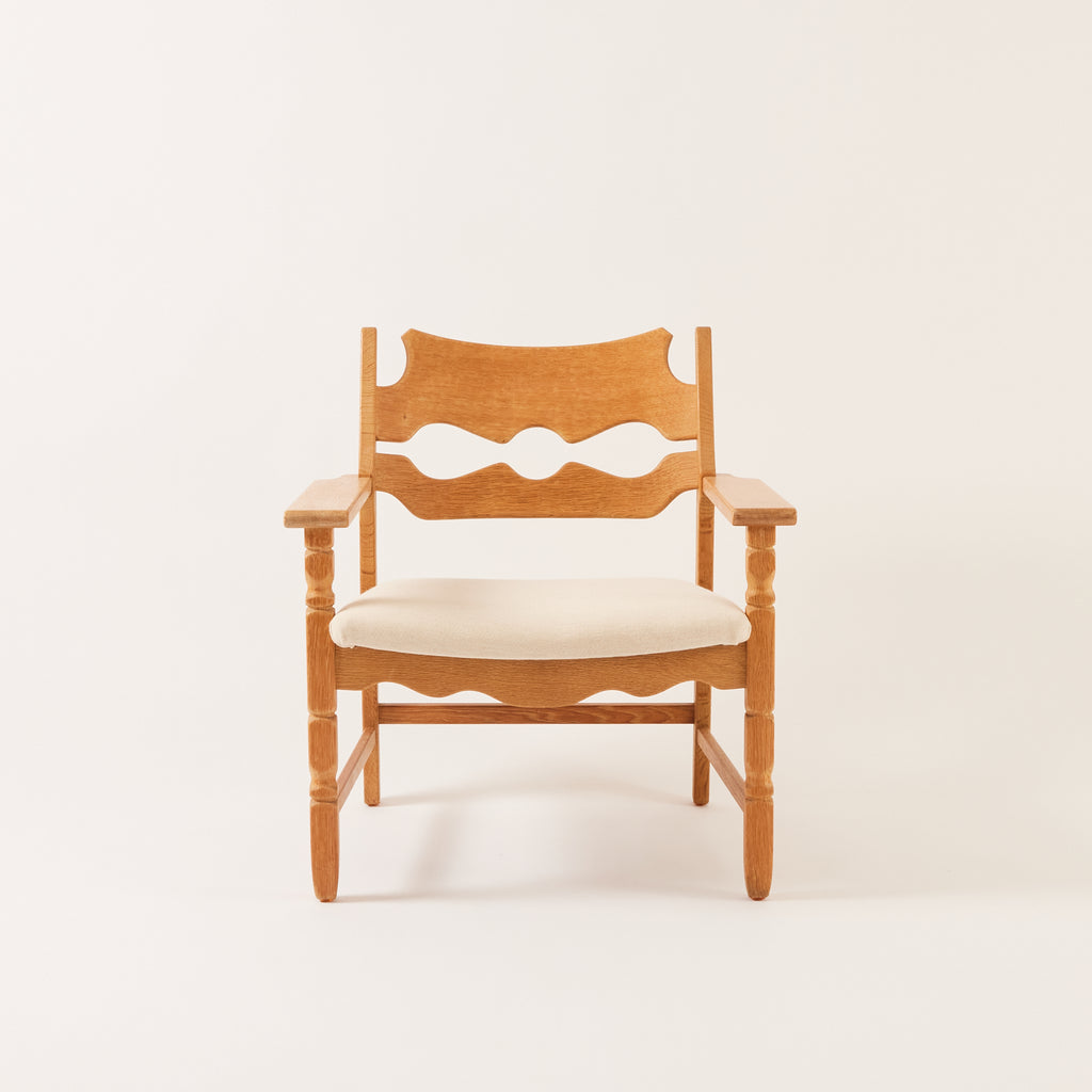 SOLD Henry Kjærnulf "Razor" Lounge Chairs in Oak, 1970's