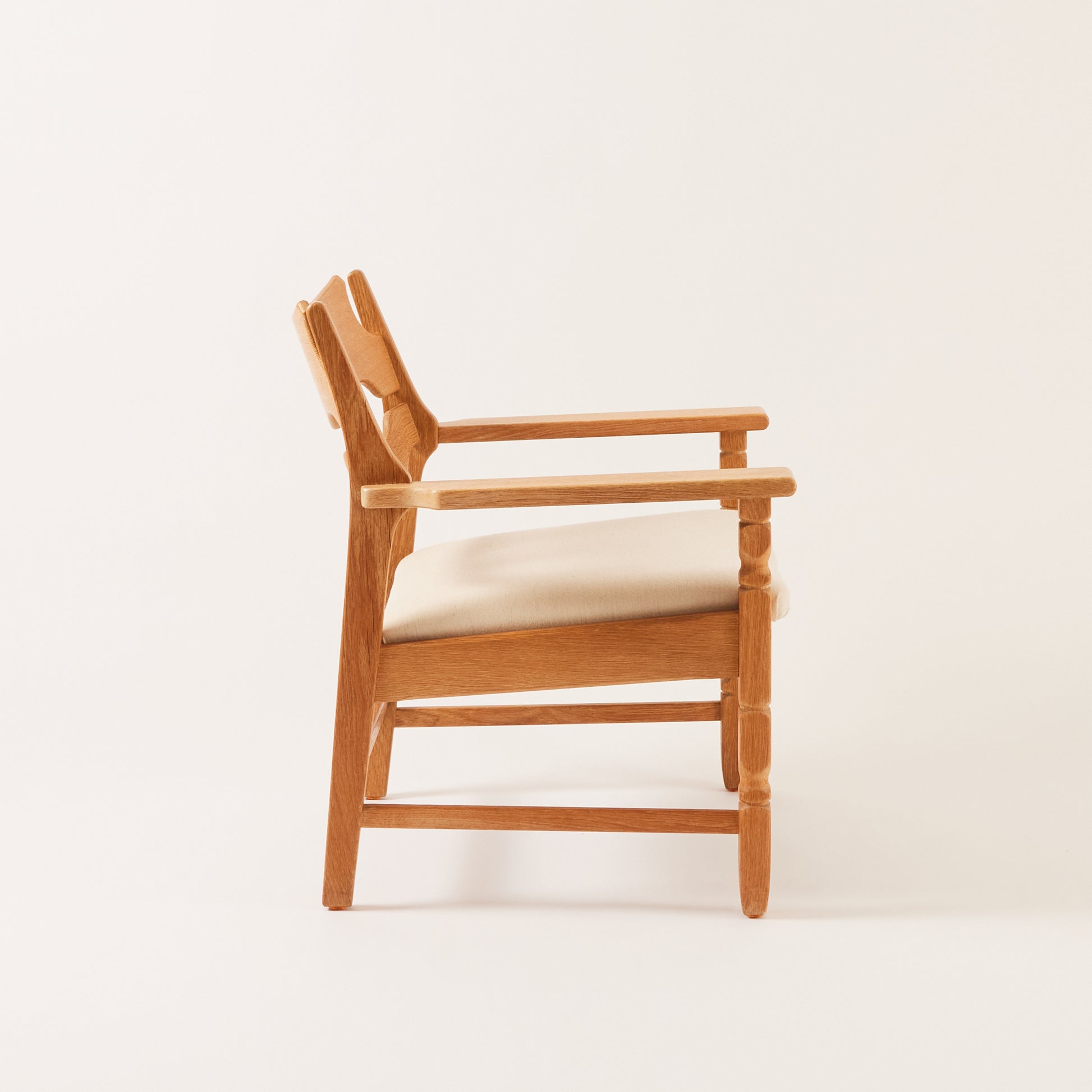 SOLD Henry Kjærnulf "Razor" Lounge Chairs in Oak, 1970's
