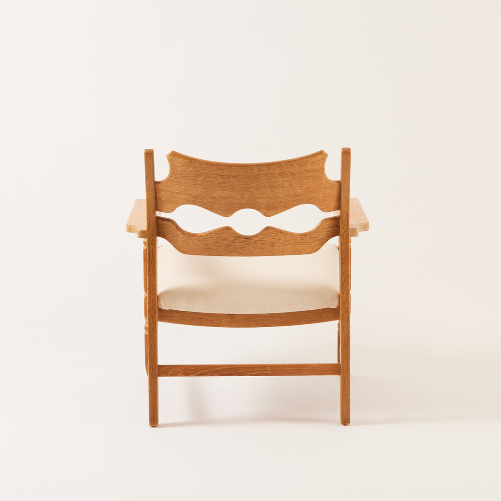 SOLD Henry Kjærnulf "Razor" Lounge Chairs in Oak, 1970's