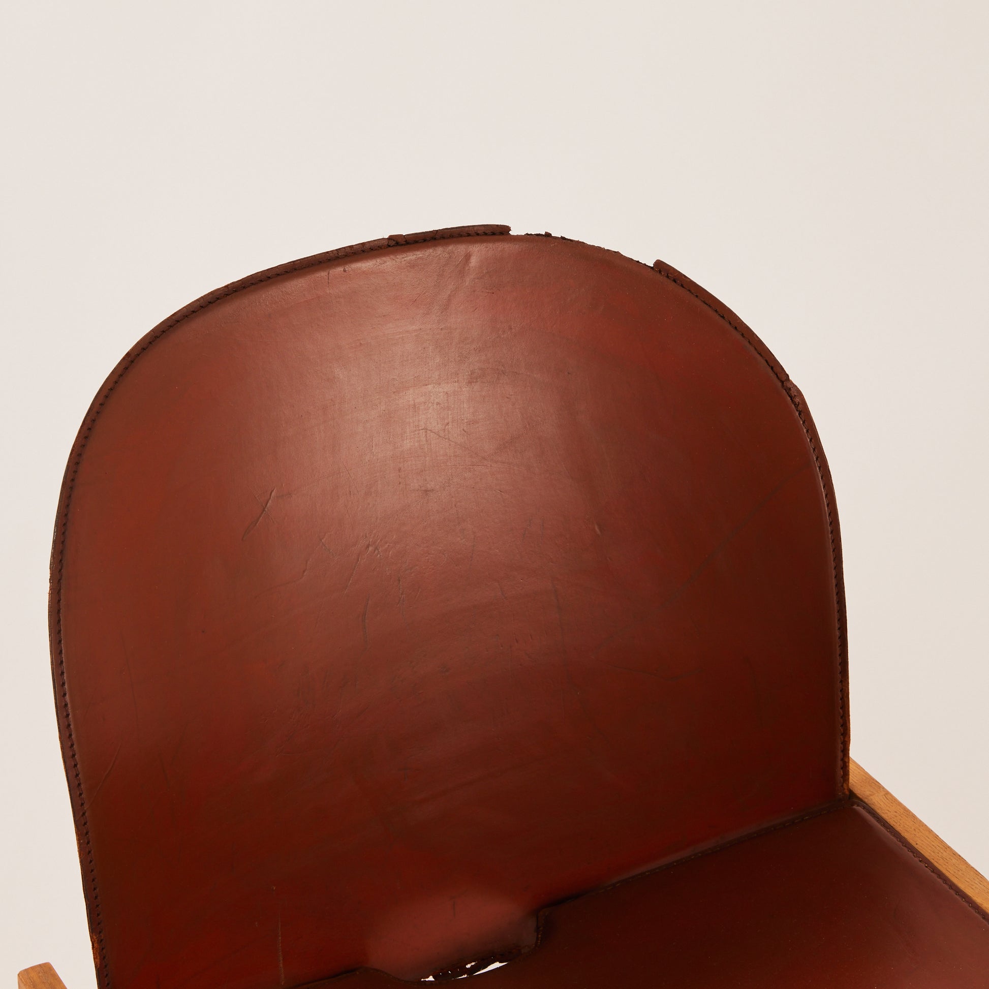 SOLD Tobia Scarpa "Dialogo" Chairs | 1970s Vintage Leather Chairs for B&B Italia, Set of 4