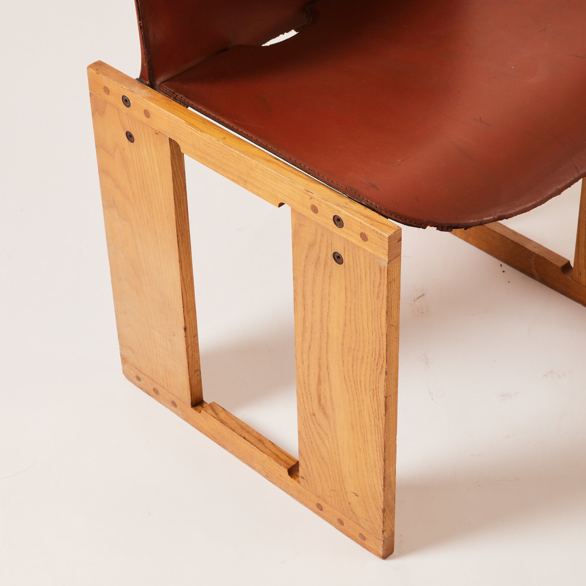 SOLD Tobia Scarpa "Dialogo" Chairs | 1970s Vintage Leather Chairs for B&B Italia, Set of 4