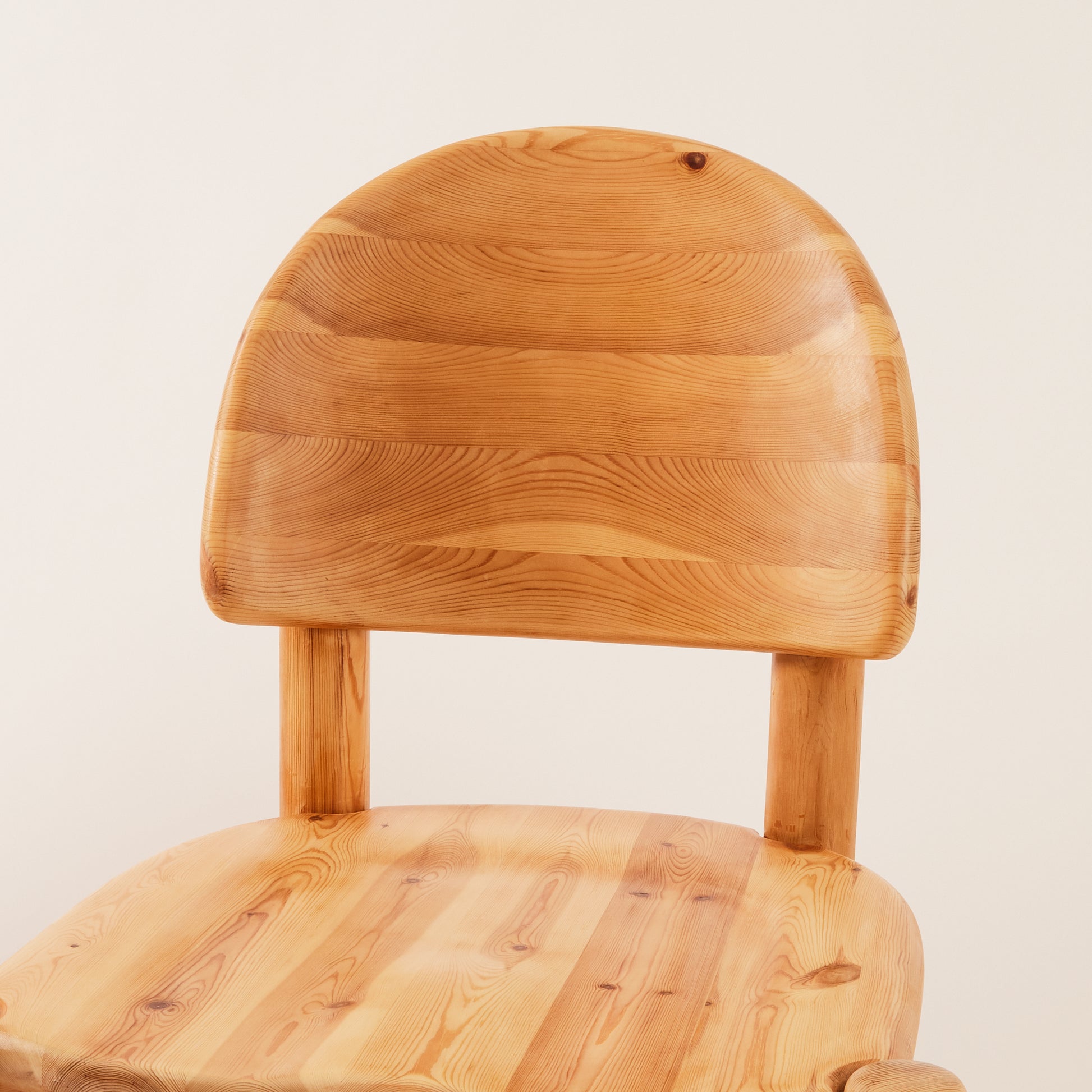 SOLD Rainer Daumiller Solid Pine Chairs, set of 6, 1970's