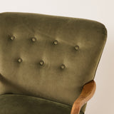 SOLD Danish Armchair in Velvet, Afred Christiansen, 1950's