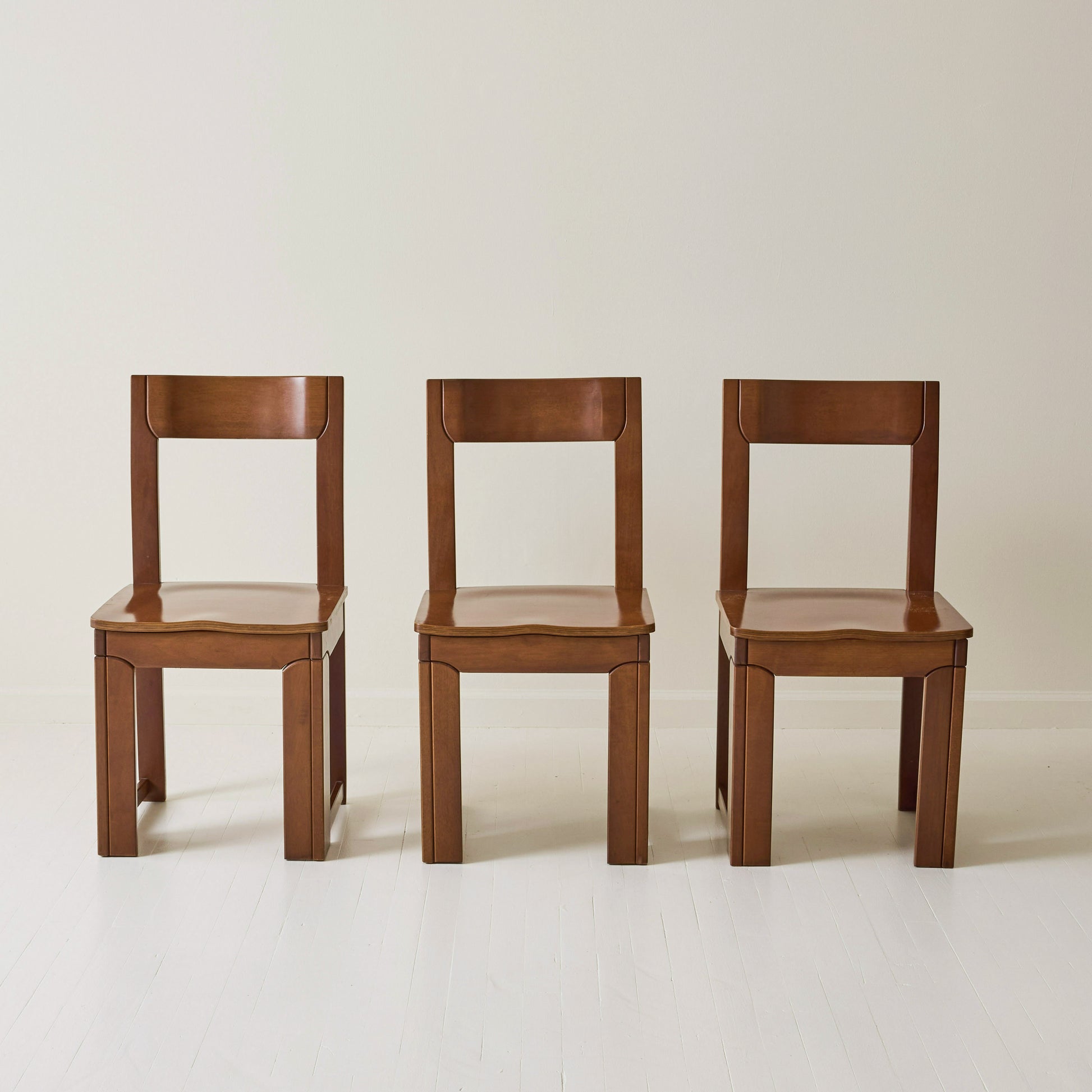 Italian Modernist dining chairs, Set of 6, 1970s