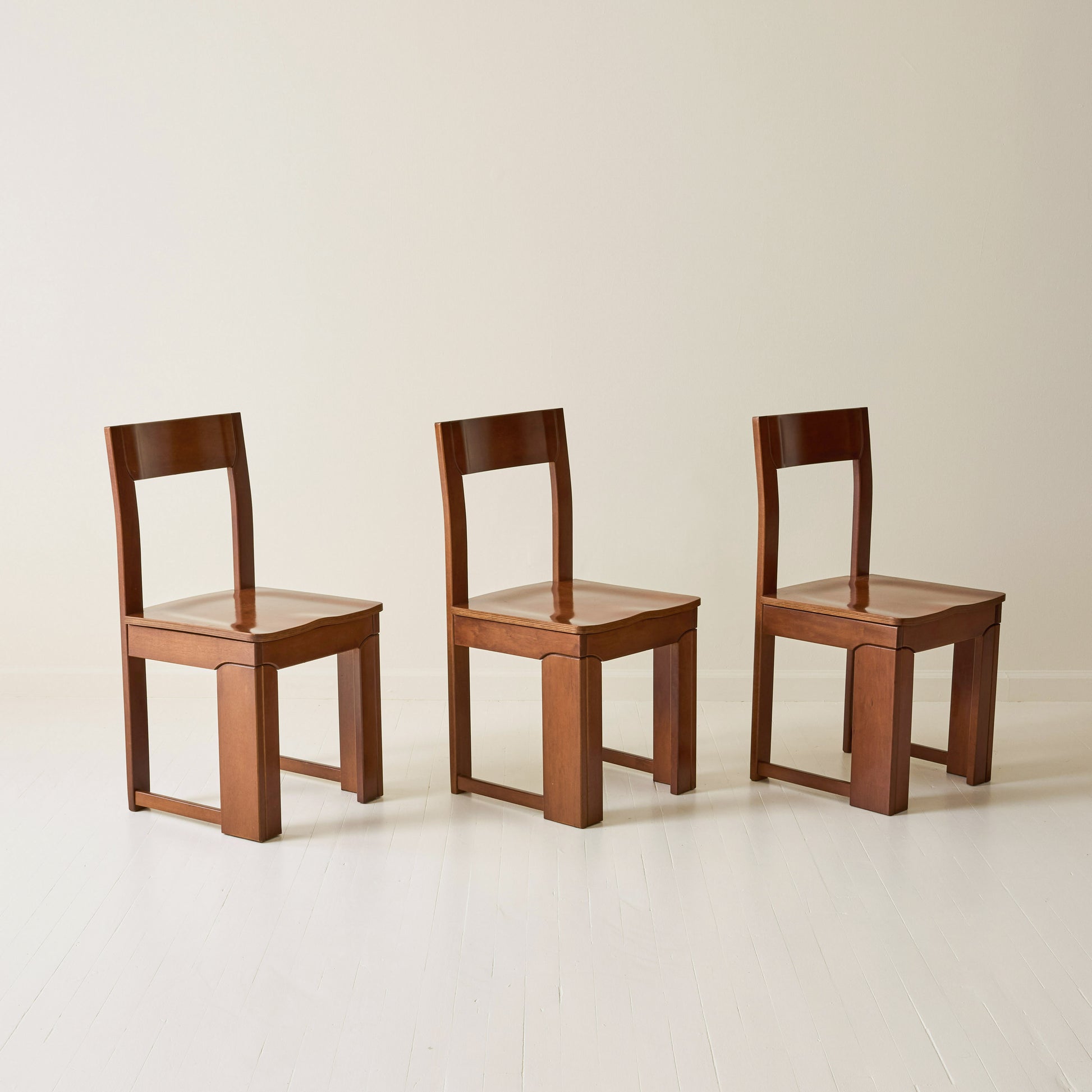 Italian Modernist dining chairs, Set of 6, 1970s