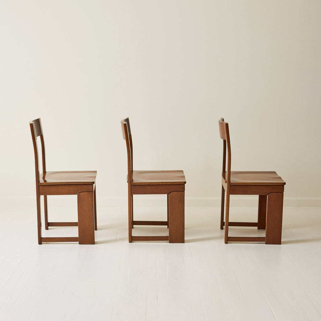 Italian Modernist dining chairs, Set of 6, 1970s