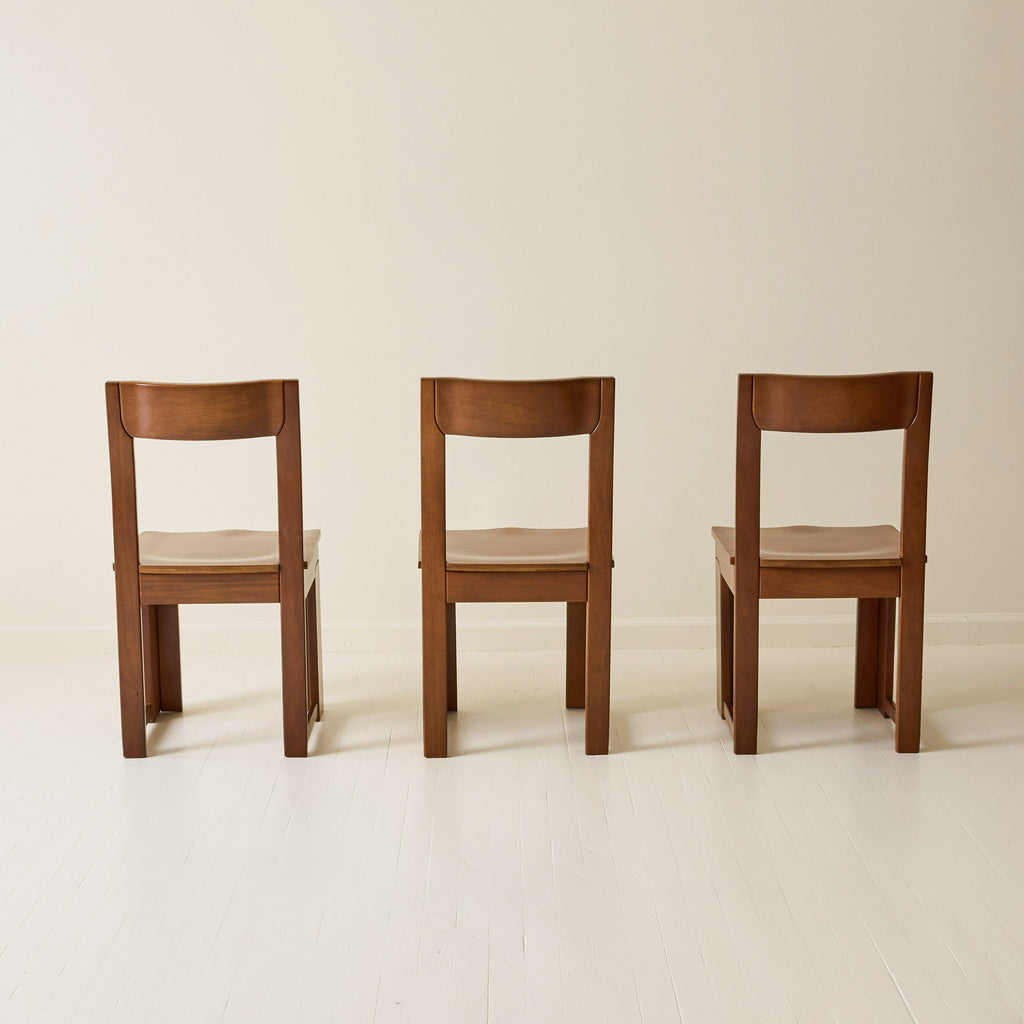 Italian Modernist dining chairs, Set of 6, 1970s