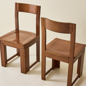 Italian Modernist dining chairs, Set of 6, 1970s