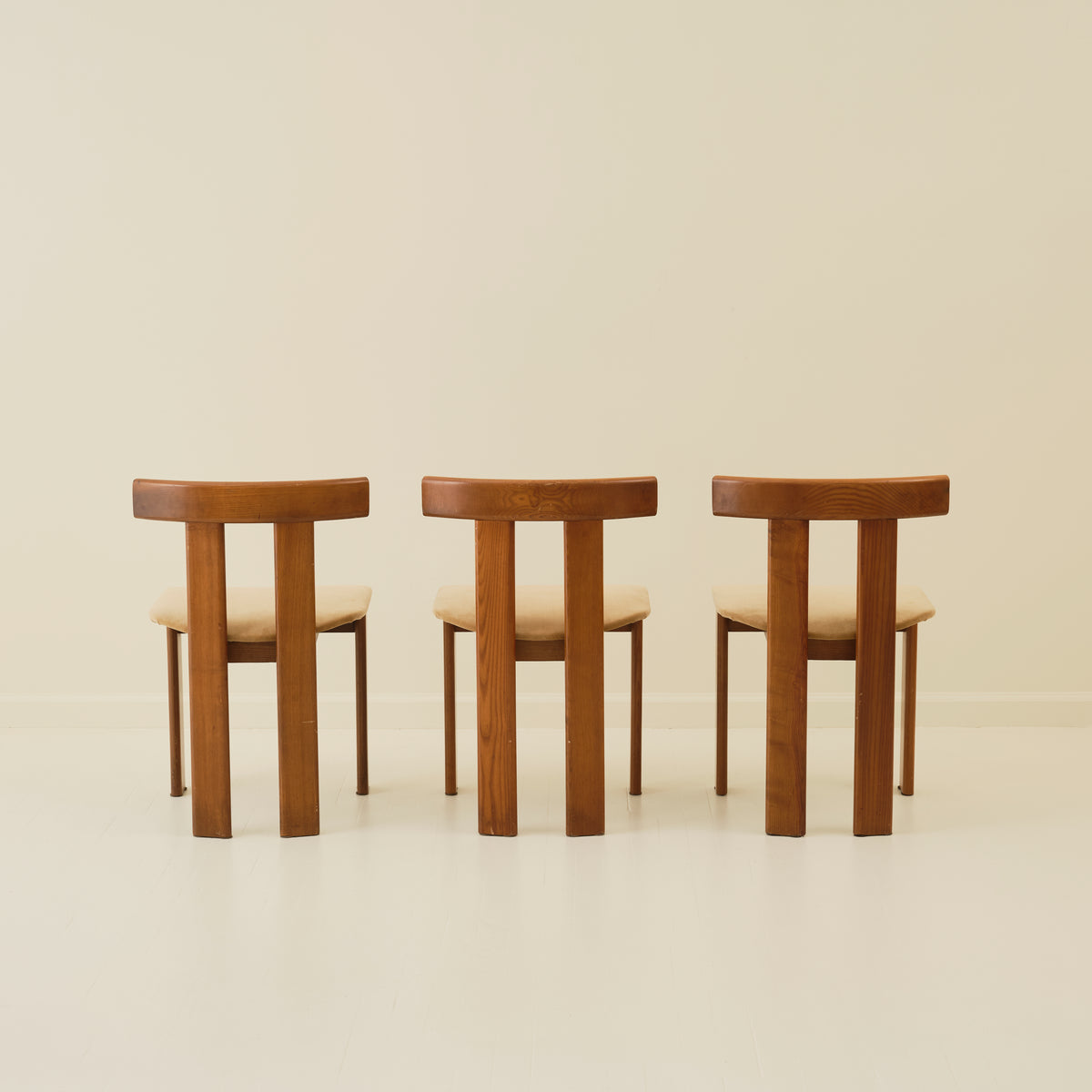 Luigi Vaghi Dining in Walnut, set of 6,  Italy 1960s
