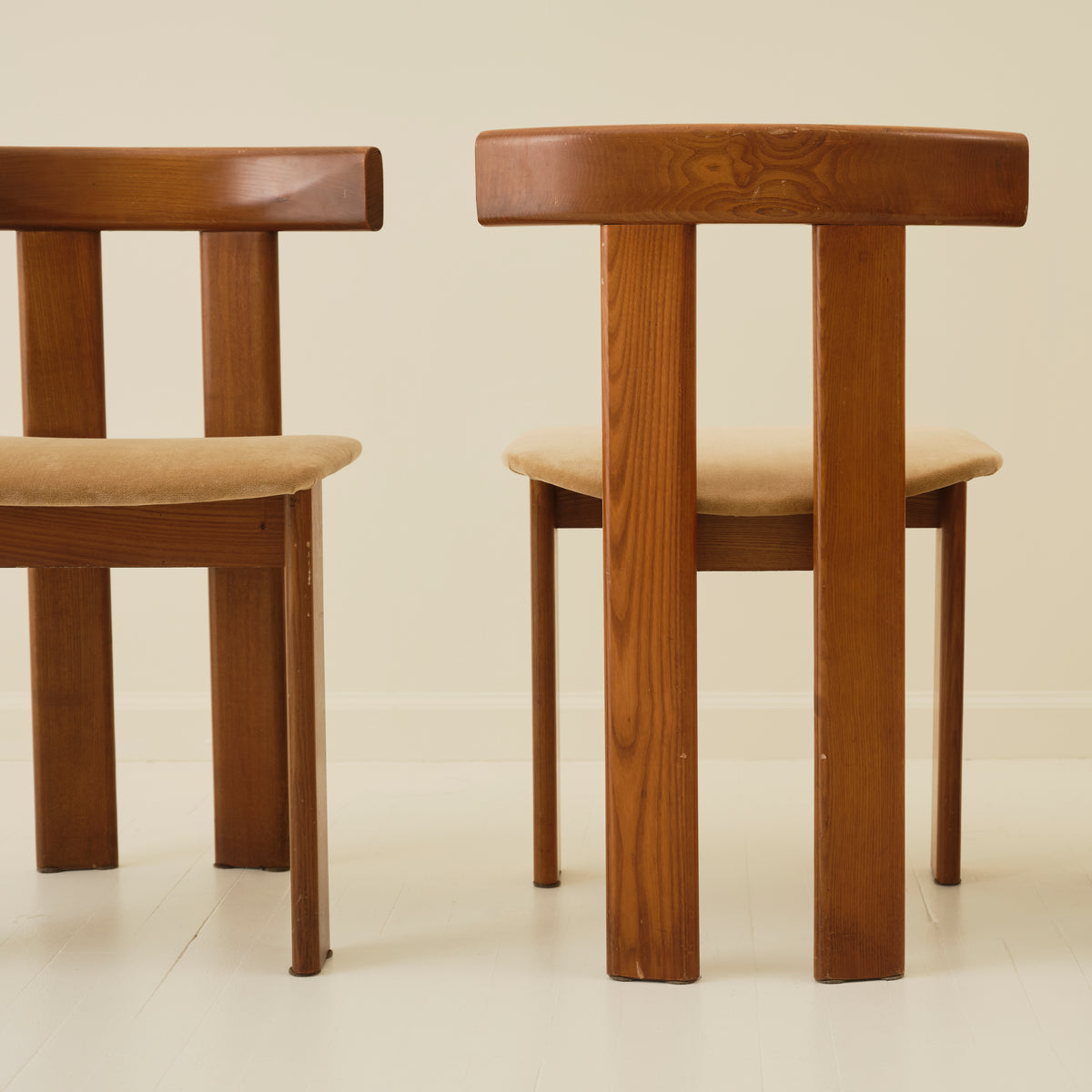 Luigi Vaghi Dining in Walnut, set of 6,  Italy 1960s